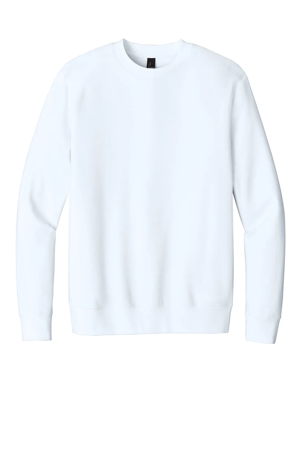 District Mens Very Important Fleece Crewneck Sweatshirt - White