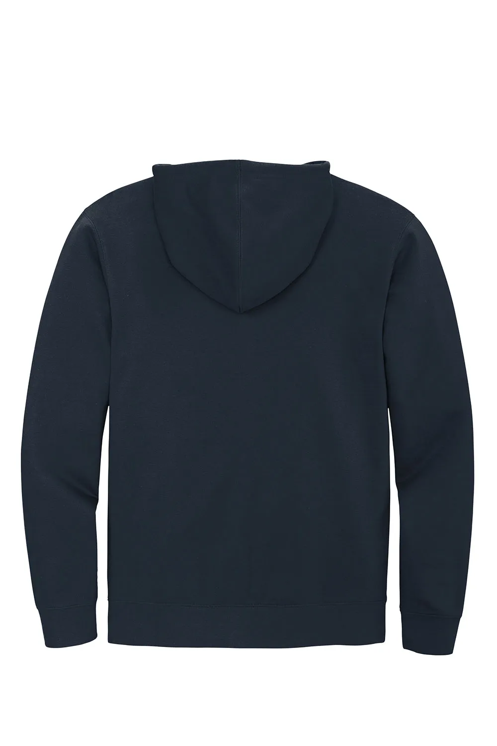 District Mens Very Important Fleece Full Zip Hooded Sweatshirt Hoodie w/ Pockets - New Navy Blue