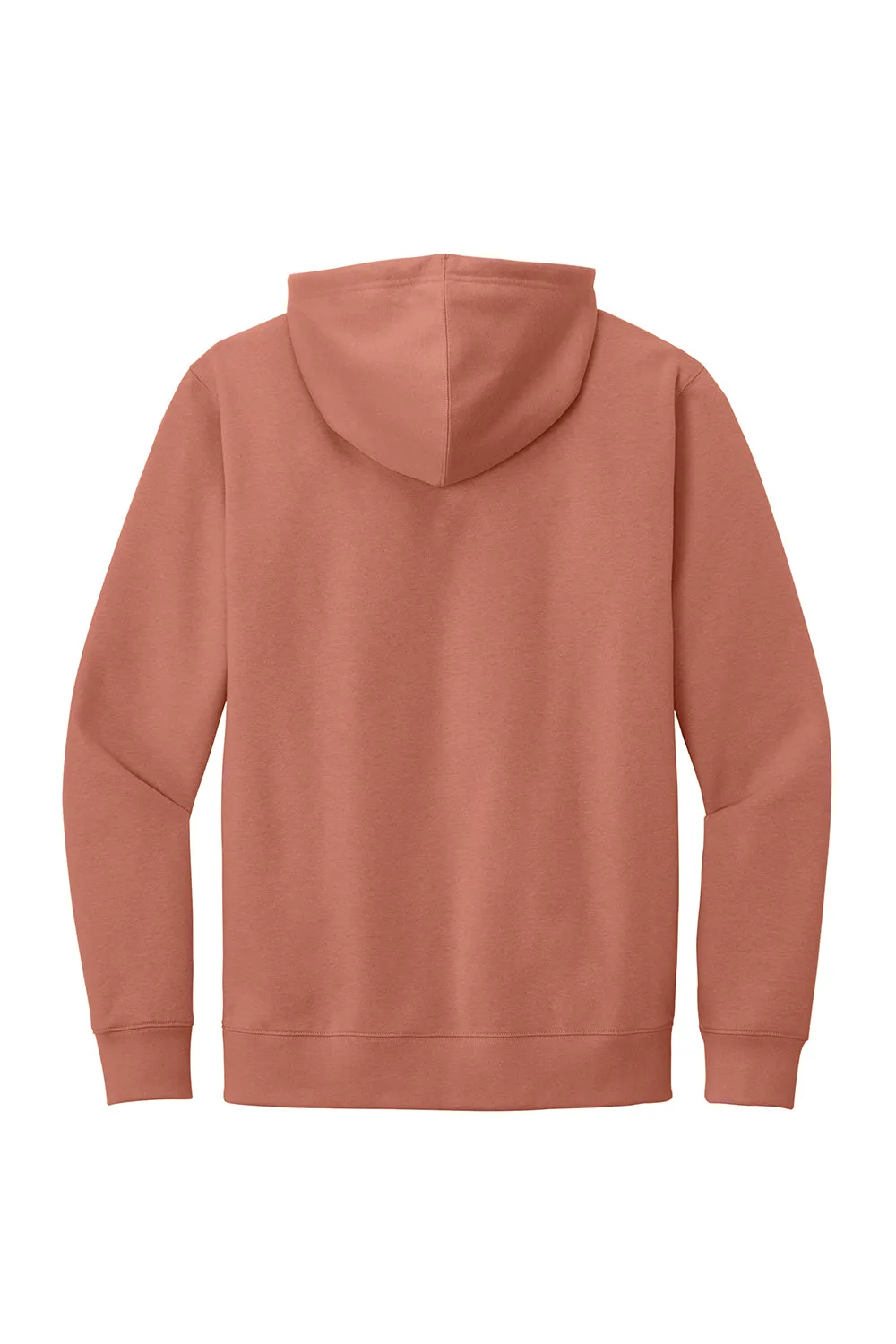 District Mens Very Important Fleece Hooded Sweatshirt Hoodie w/ Pouch Pocket - Desert Rose