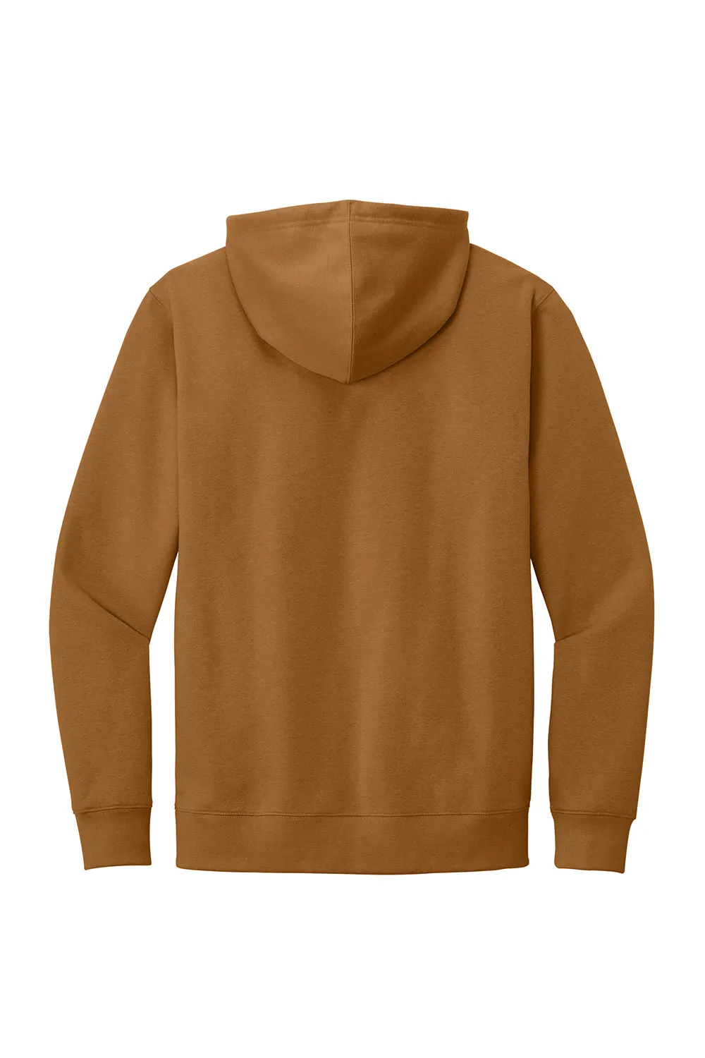 District Mens Very Important Fleece Hooded Sweatshirt Hoodie w/ Pouch Pocket - Duck Brown