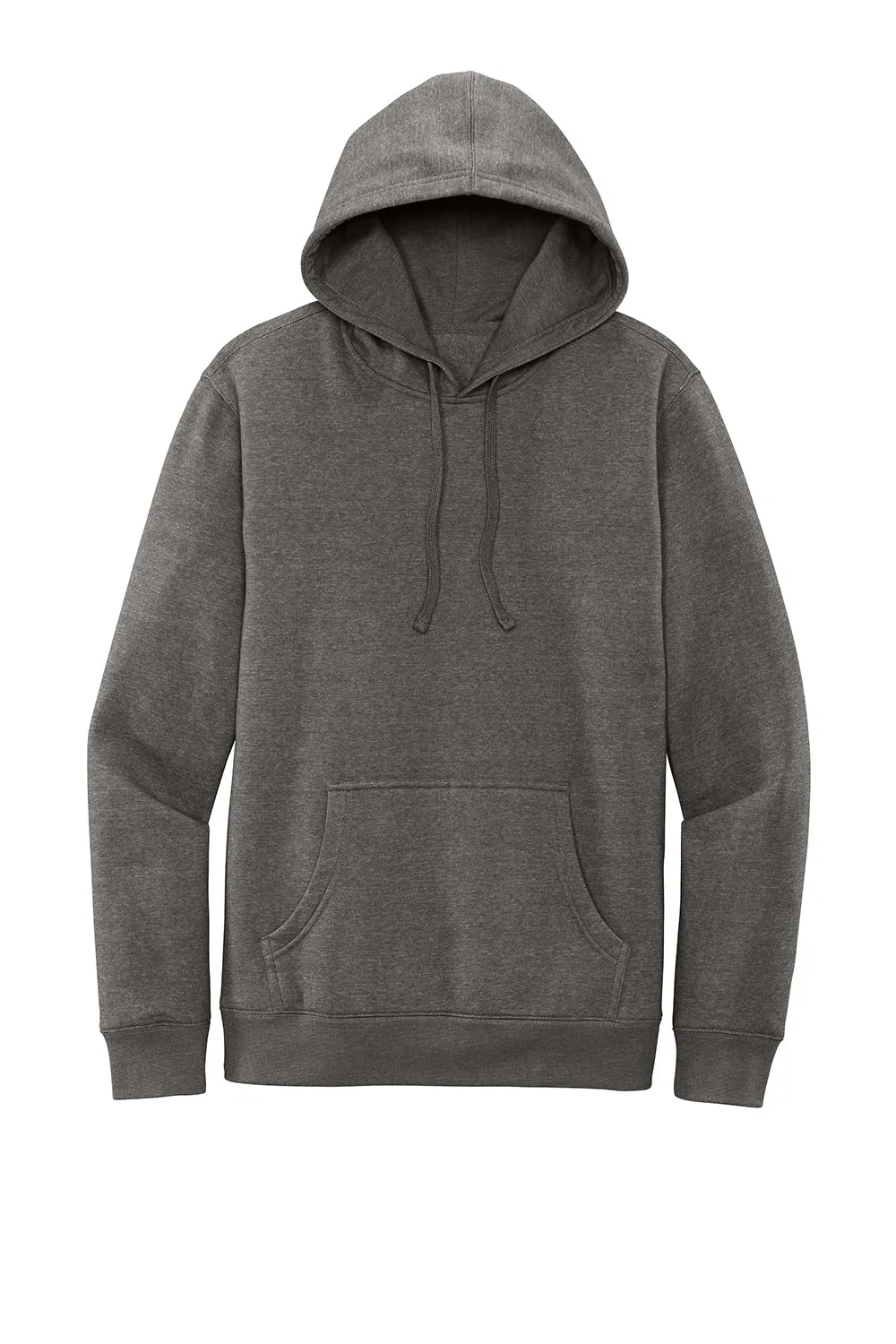 District Mens Very Important Fleece Hooded Sweatshirt Hoodie w/ Pouch Pocket - Grey Frost
