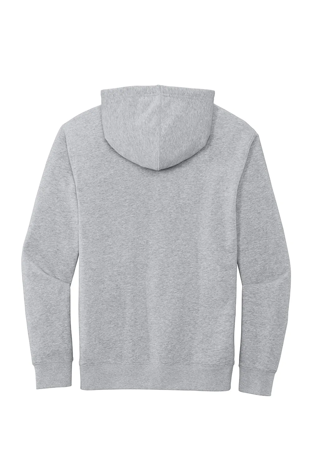 District Mens Very Important Fleece Hooded Sweatshirt Hoodie w/ Pouch Pocket - Heather Light Grey