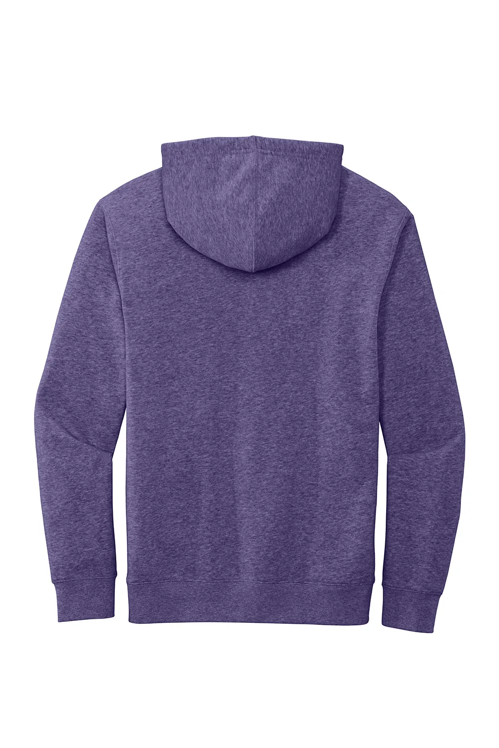 District Mens Very Important Fleece Hooded Sweatshirt Hoodie w/ Pouch Pocket - Heather Purple