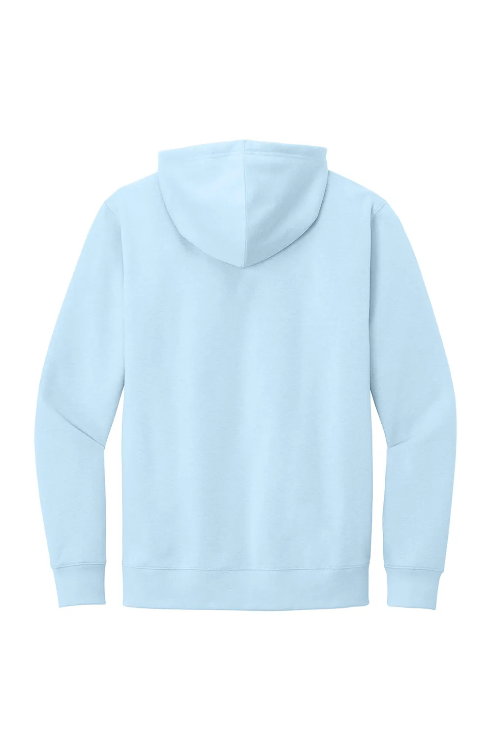 District Mens Very Important Fleece Hooded Sweatshirt Hoodie w/ Pouch Pocket - Ice Blue