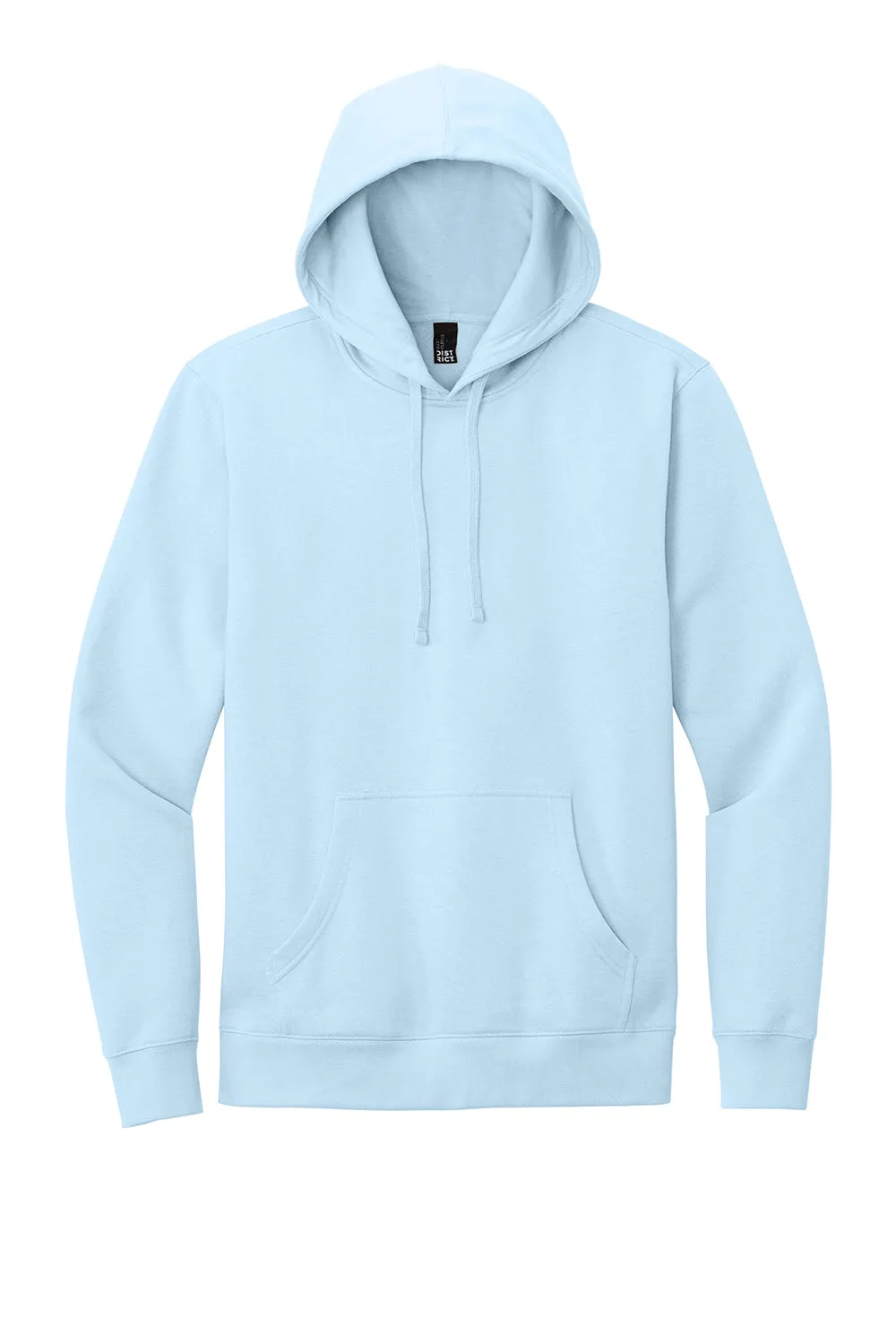 District Mens Very Important Fleece Hooded Sweatshirt Hoodie w/ Pouch Pocket - Ice Blue