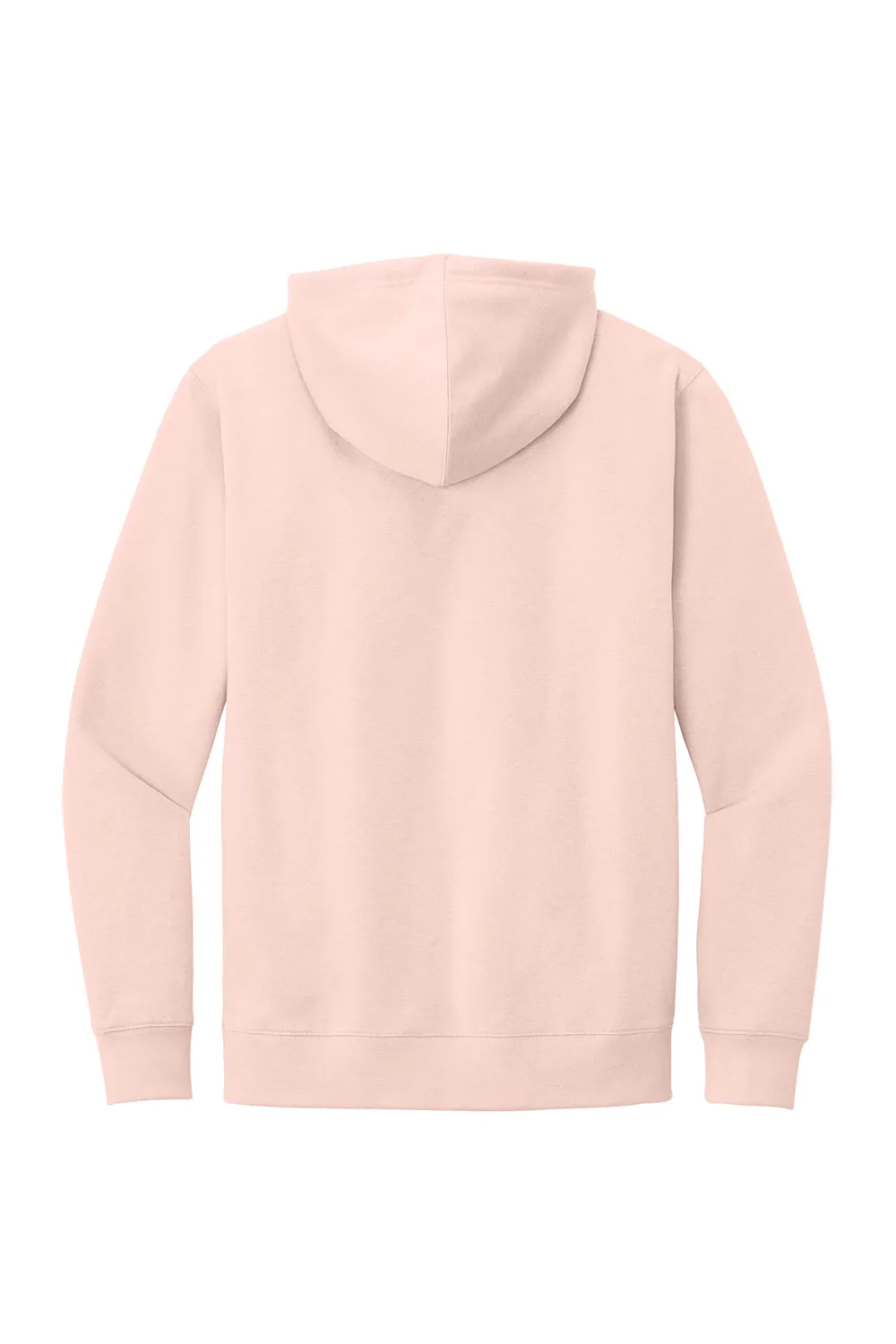District Mens Very Important Fleece Hooded Sweatshirt Hoodie w/ Pouch Pocket - Rosewater Pink