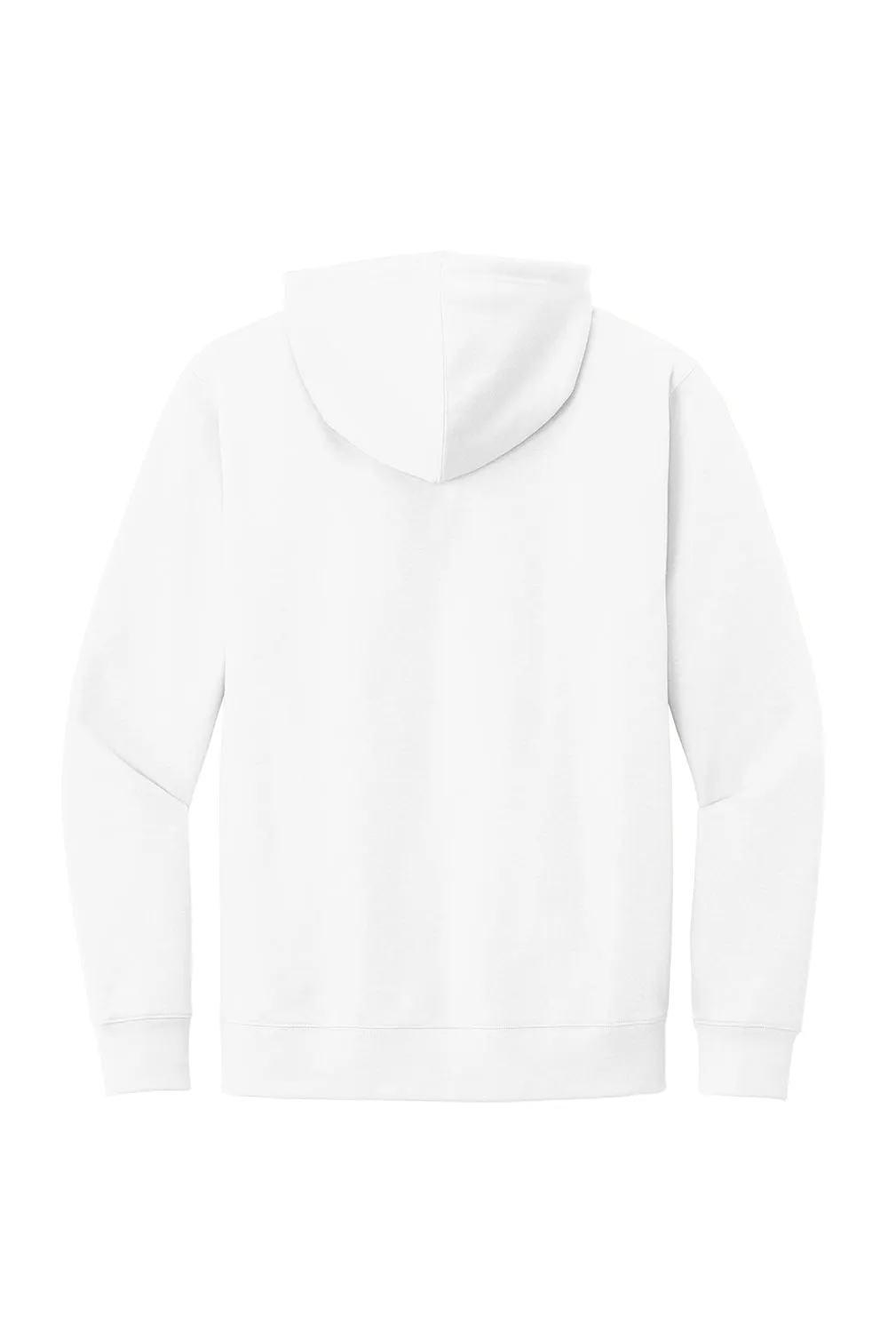 District Mens Very Important Fleece Hooded Sweatshirt Hoodie w/ Pouch Pocket - White