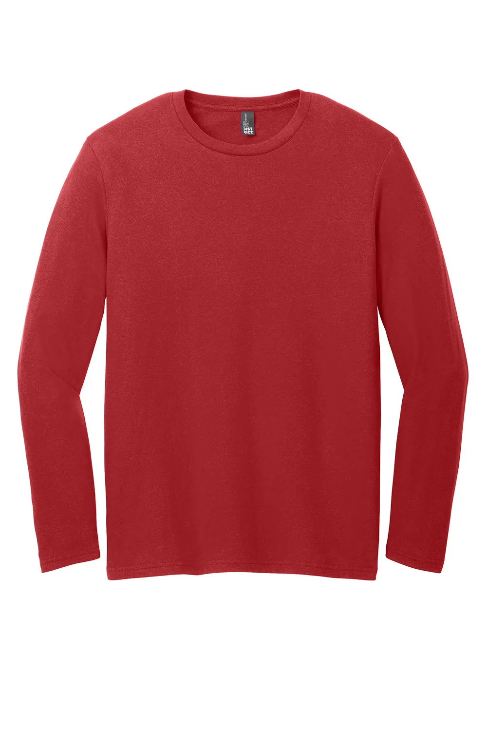District Mens Very Important Long Sleeve Crewneck T-Shirt - Classic Red