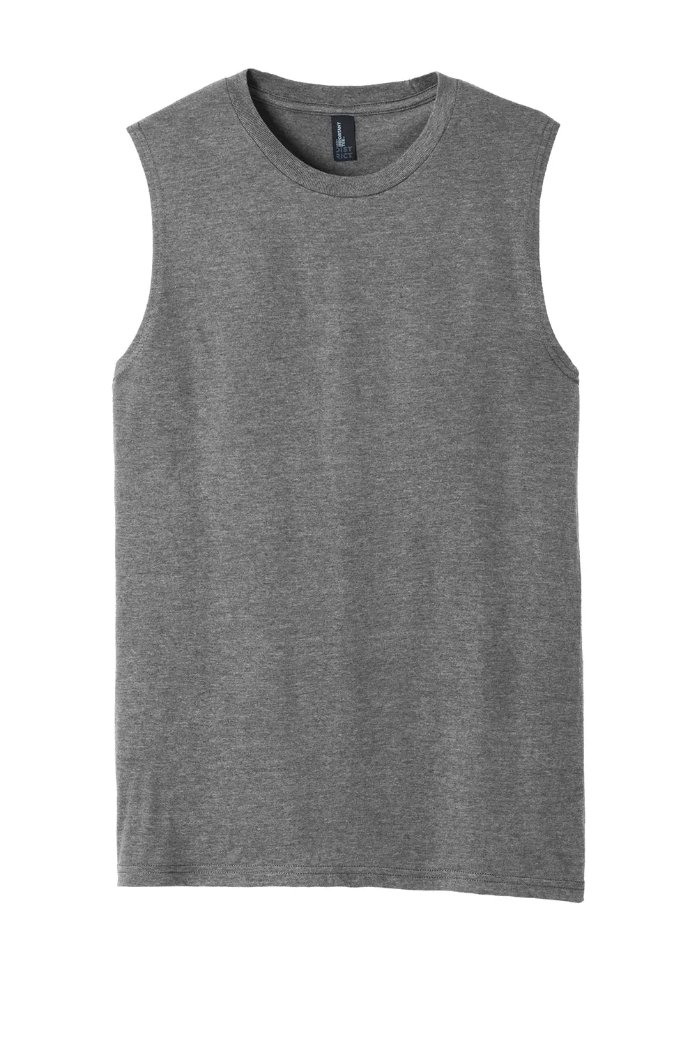 District Mens Very Important Muscle Tank Top - Grey Frost