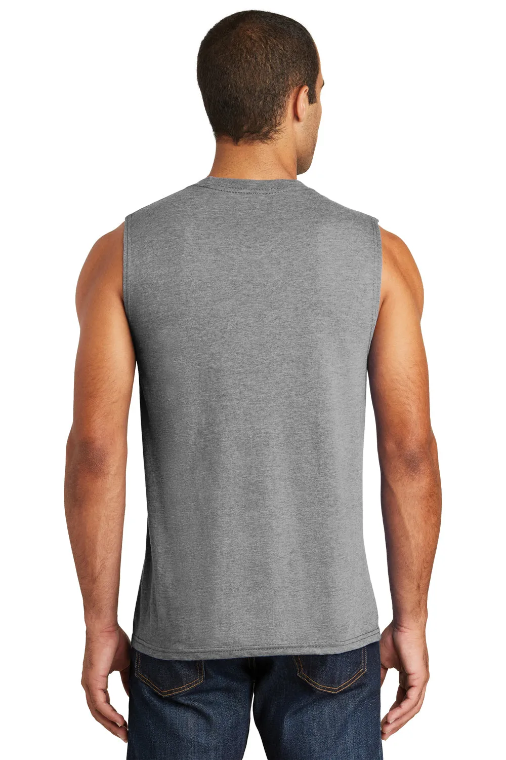 District Mens Very Important Muscle Tank Top - Grey Frost