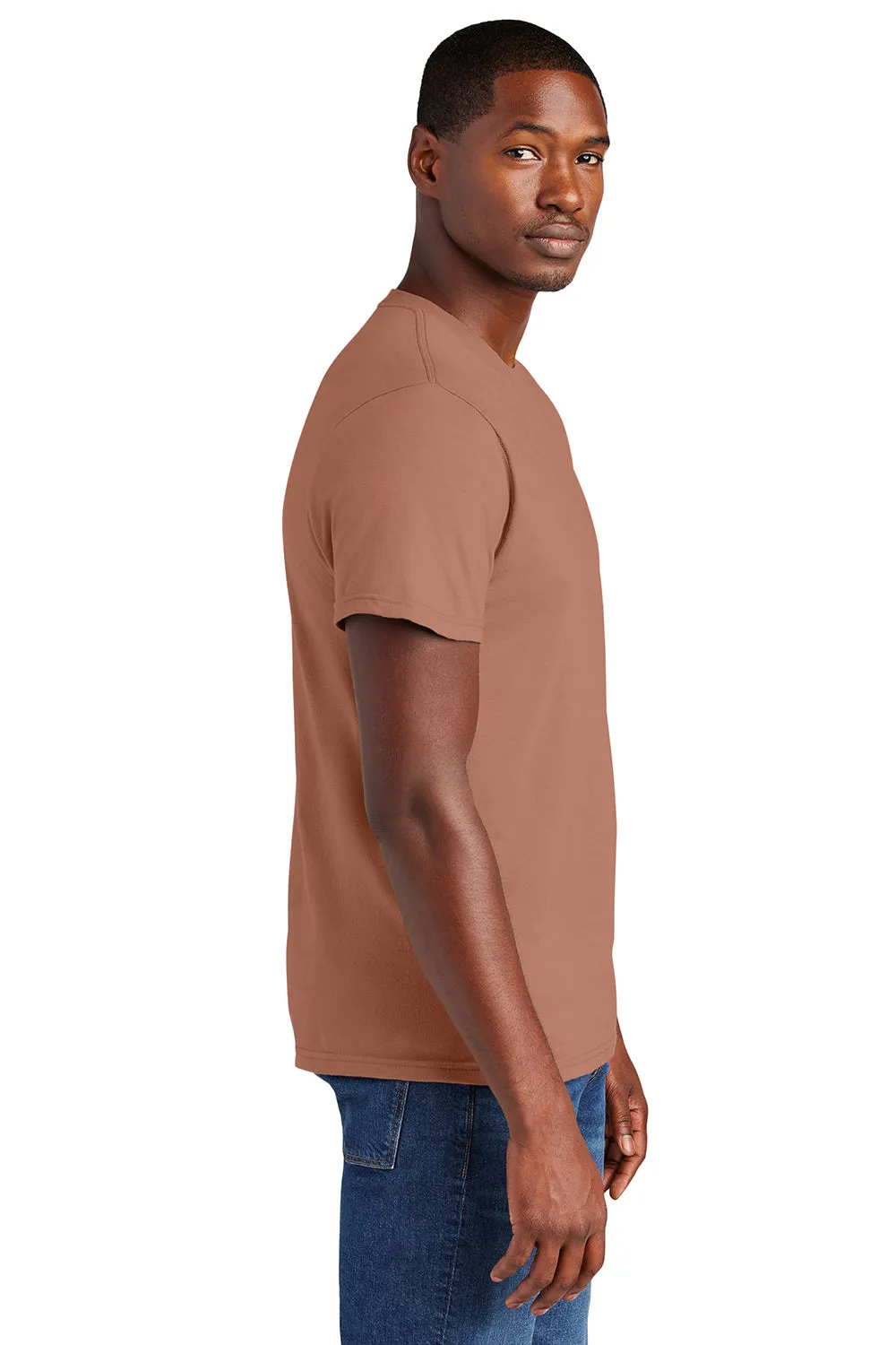 District Mens Very Important Short Sleeve Crewneck T-Shirt - Desert Rose