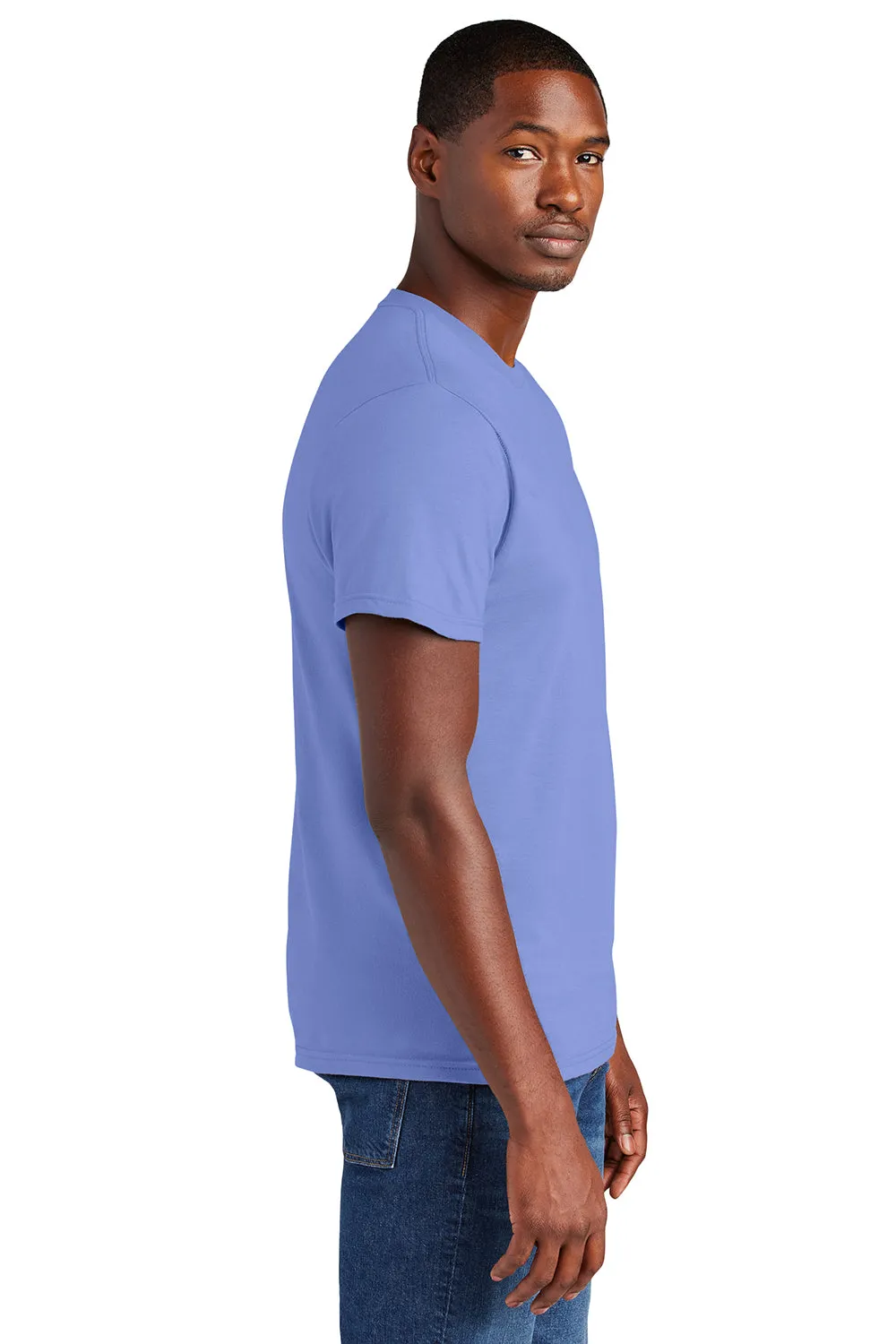 District Mens Very Important Short Sleeve Crewneck T-Shirt - Electric Purple