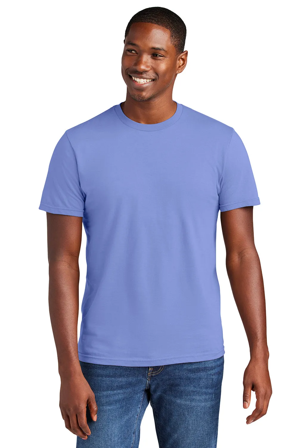 District Mens Very Important Short Sleeve Crewneck T-Shirt - Electric Purple