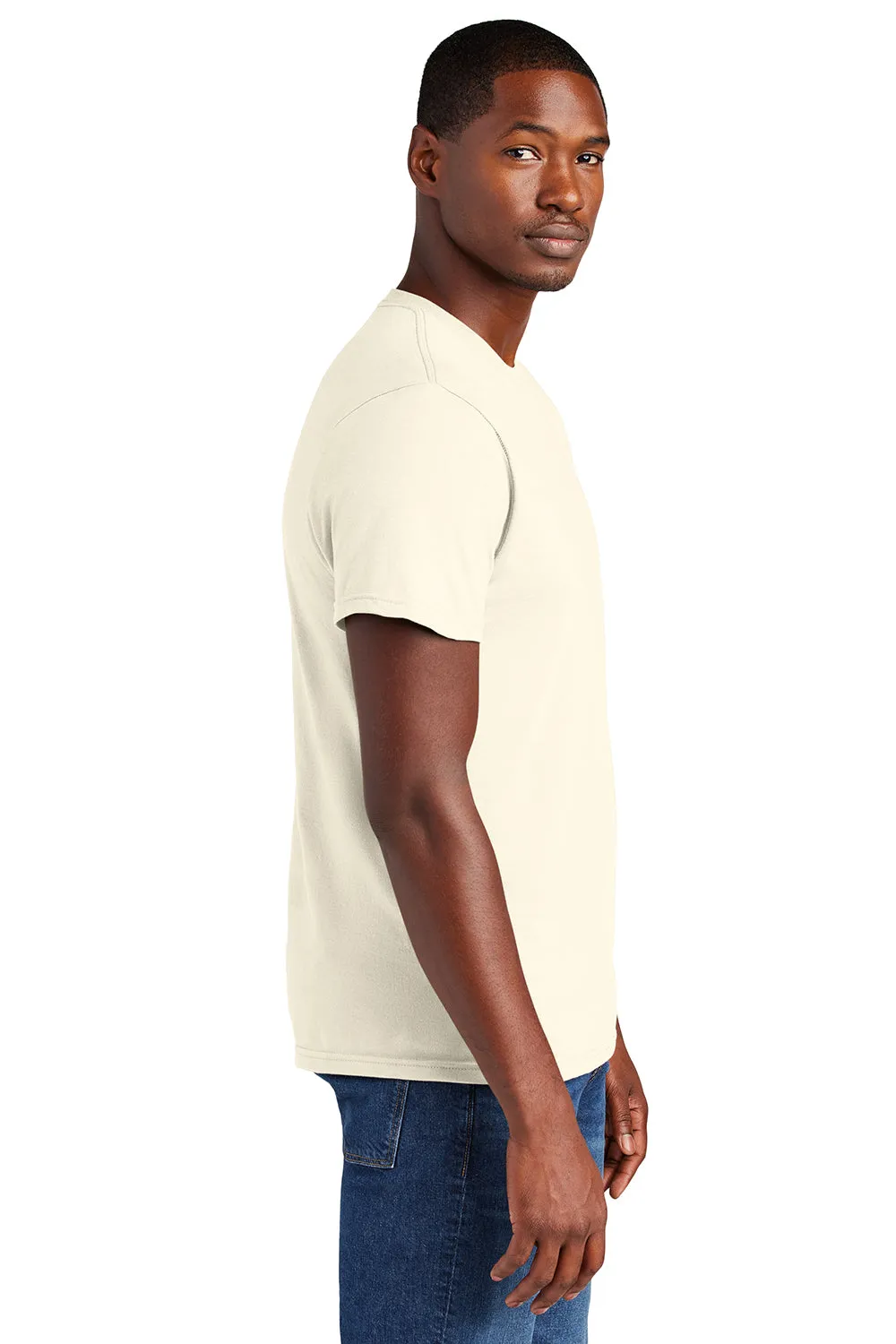 District Mens Very Important Short Sleeve Crewneck T-Shirt - Gardenia