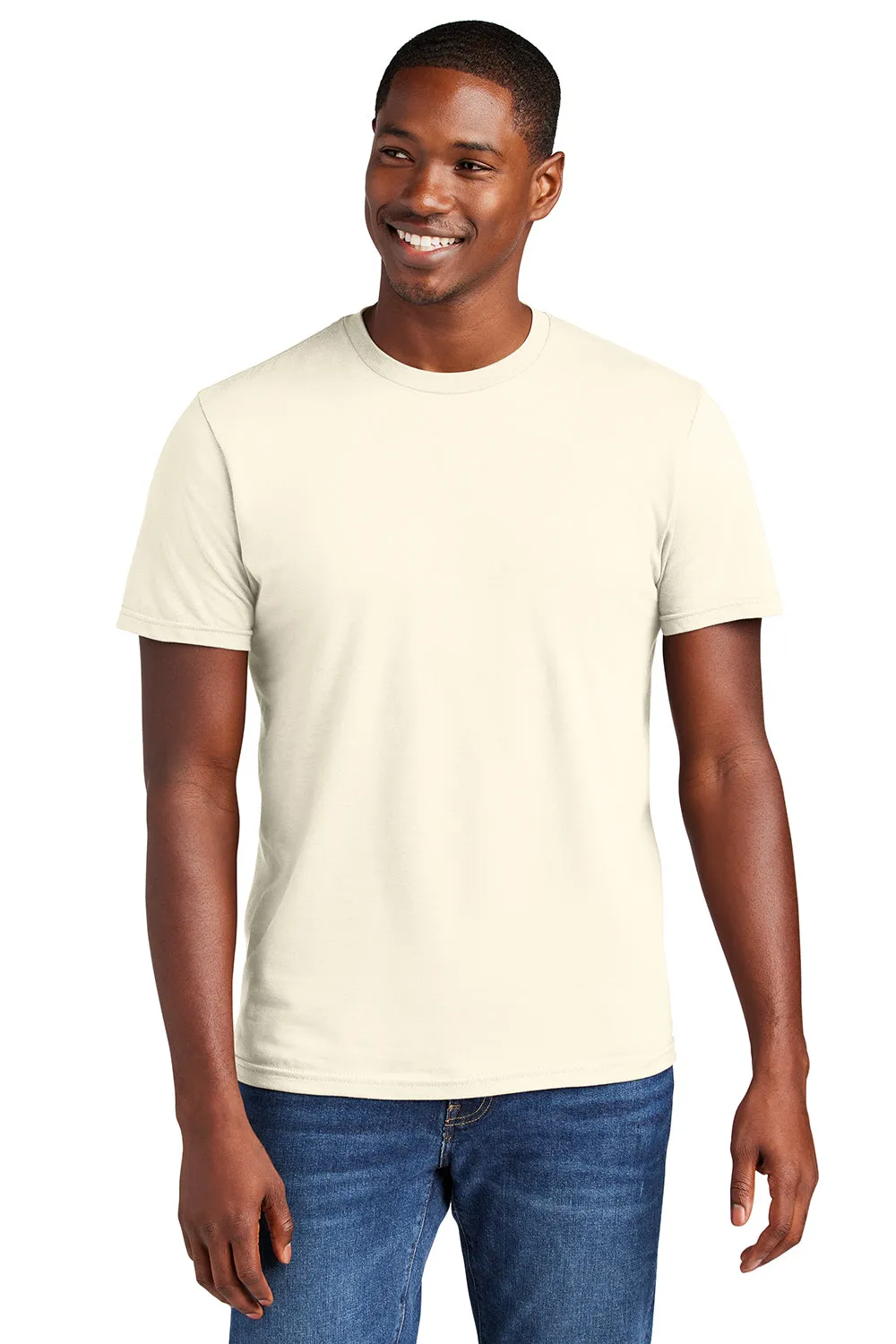 District Mens Very Important Short Sleeve Crewneck T-Shirt - Gardenia