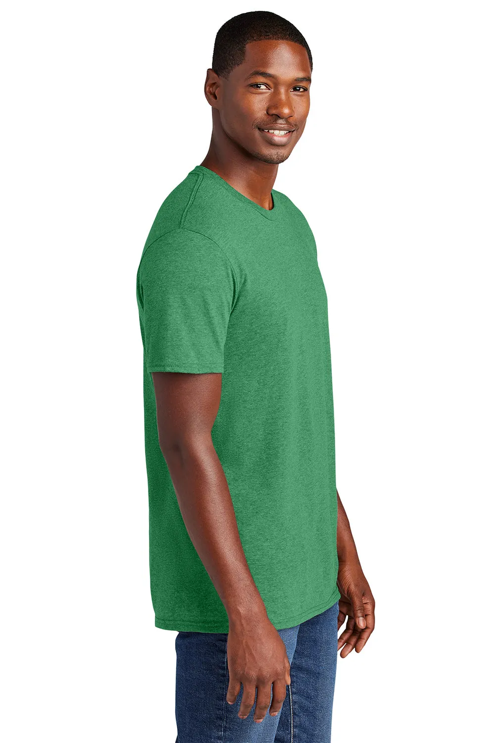 District Mens Very Important Short Sleeve Crewneck T-Shirt - Heather Kelly Green