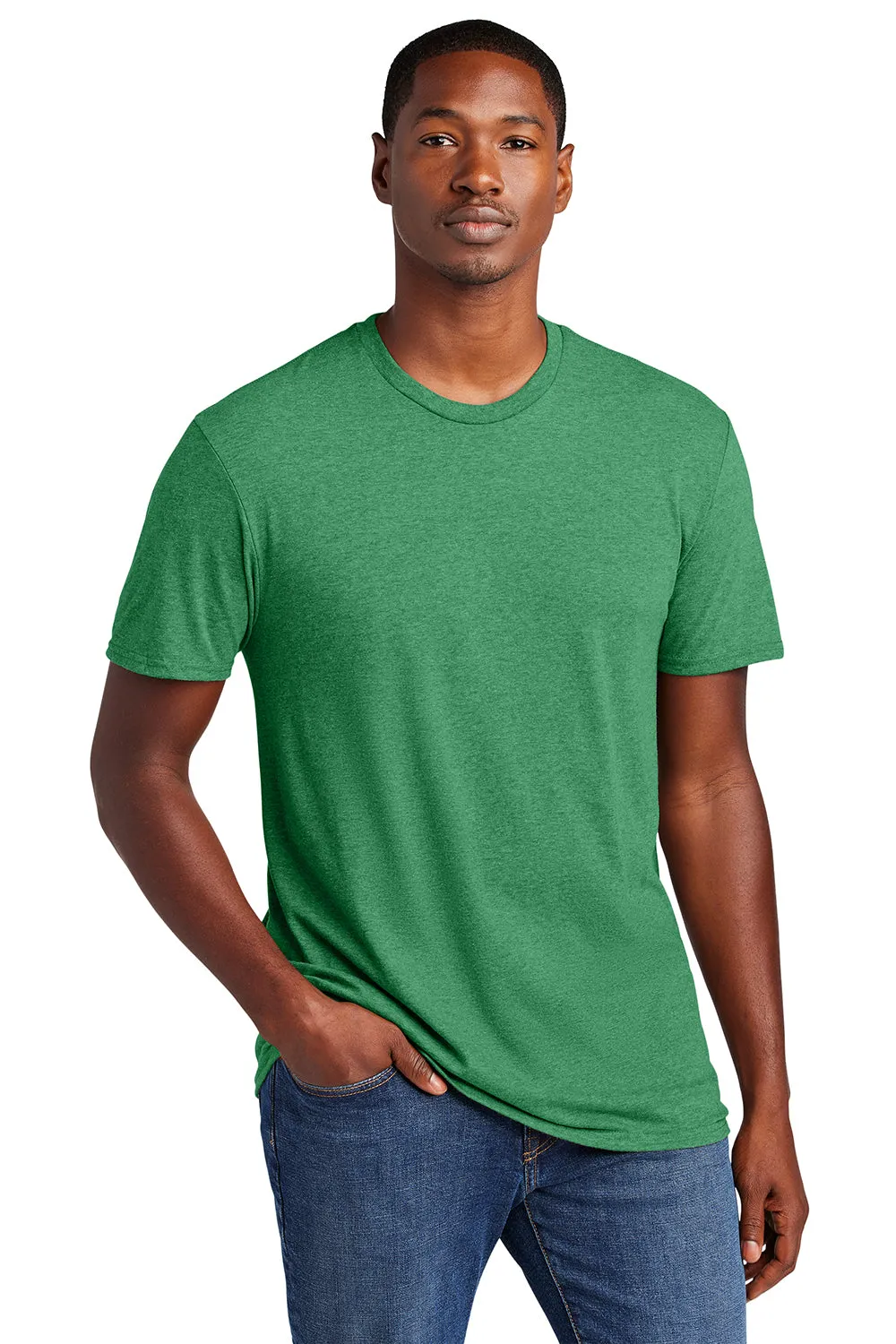 District Mens Very Important Short Sleeve Crewneck T-Shirt - Heather Kelly Green
