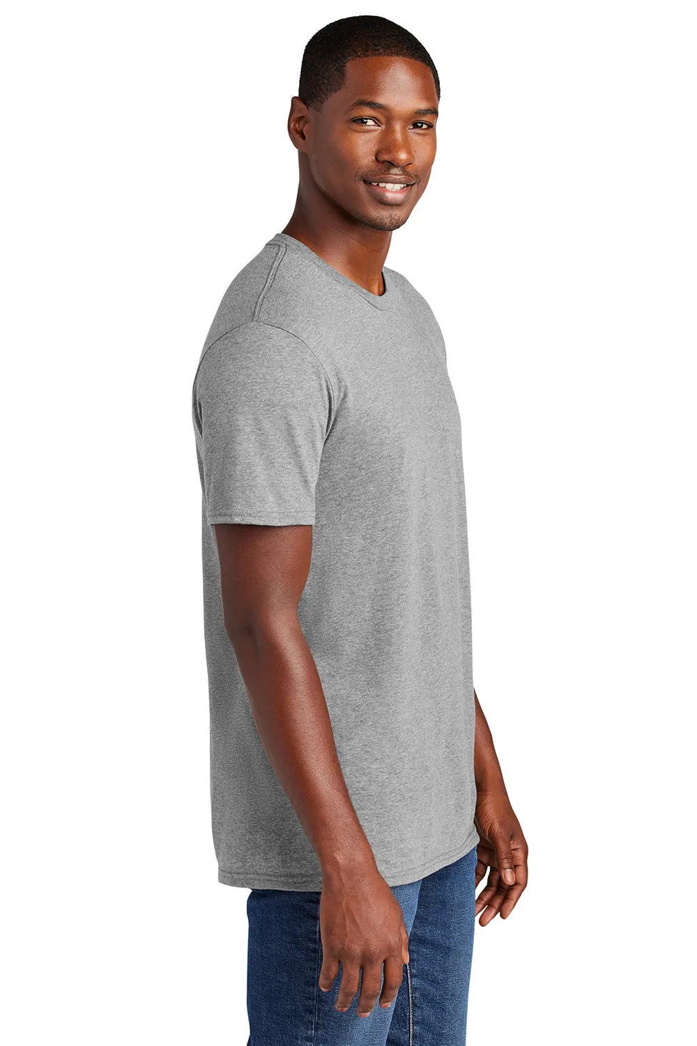District Mens Very Important Short Sleeve Crewneck T-Shirt - Heather Light Grey