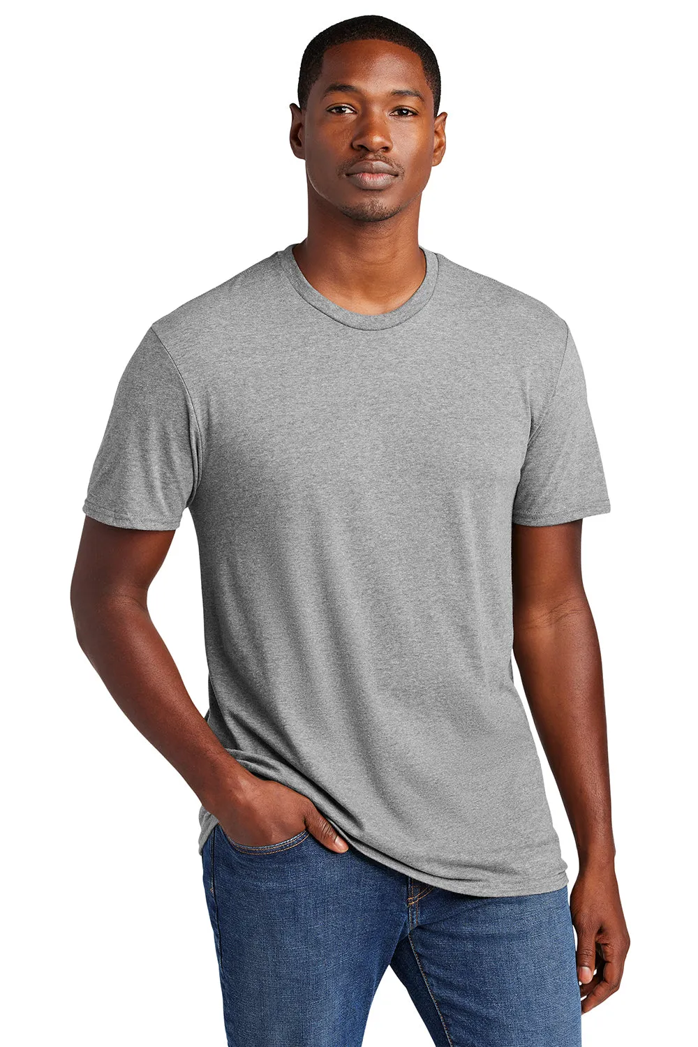 District Mens Very Important Short Sleeve Crewneck T-Shirt - Heather Light Grey