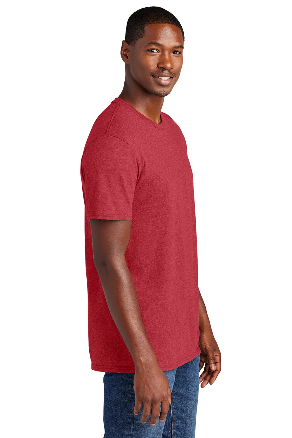 District Mens Very Important Short Sleeve Crewneck T-Shirt - Heather Red
