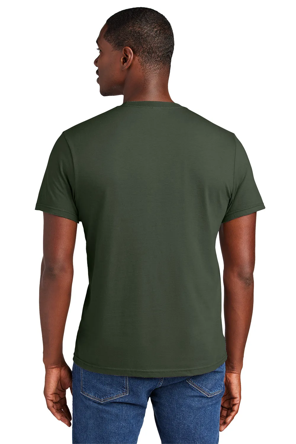 District Mens Very Important Short Sleeve Crewneck T-Shirt - Olive Green