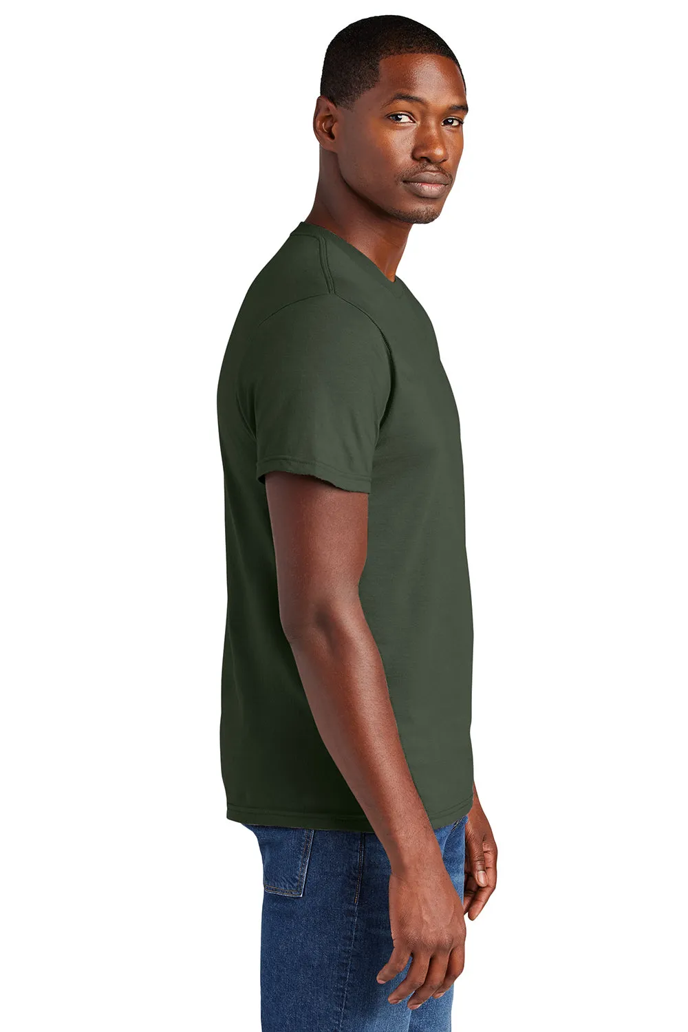 District Mens Very Important Short Sleeve Crewneck T-Shirt - Olive Green