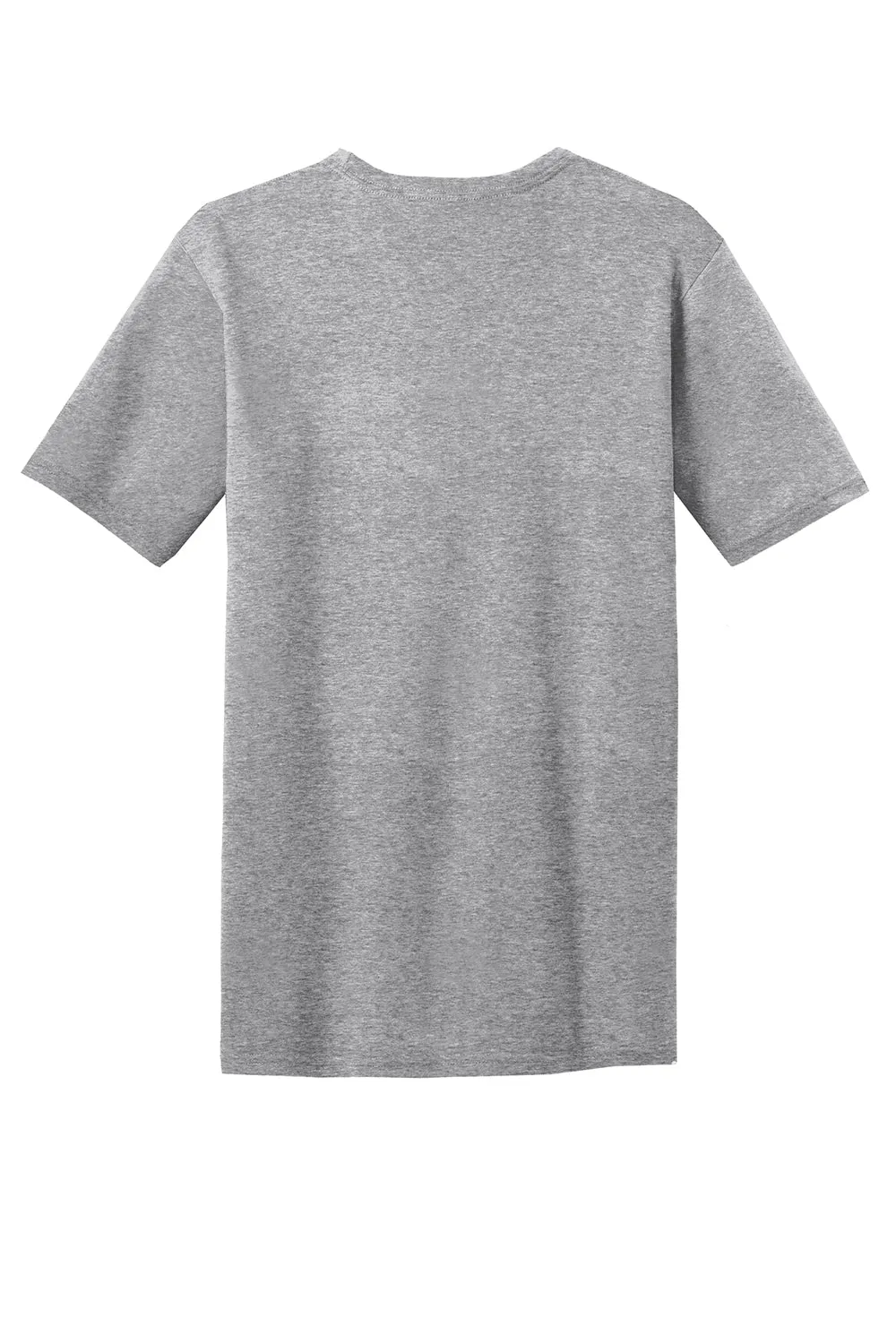District Mens Very Important Short Sleeve Crewneck T-Shirt w/ Pocket - Heather Light Grey