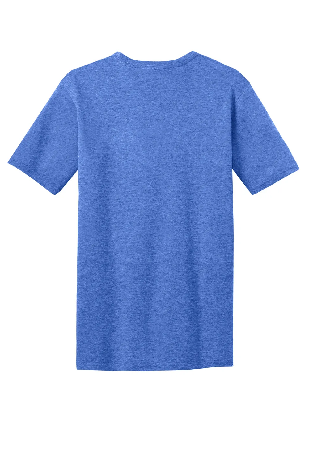District Mens Very Important Short Sleeve Crewneck T-Shirt w/ Pocket - Heather Royal Blue
