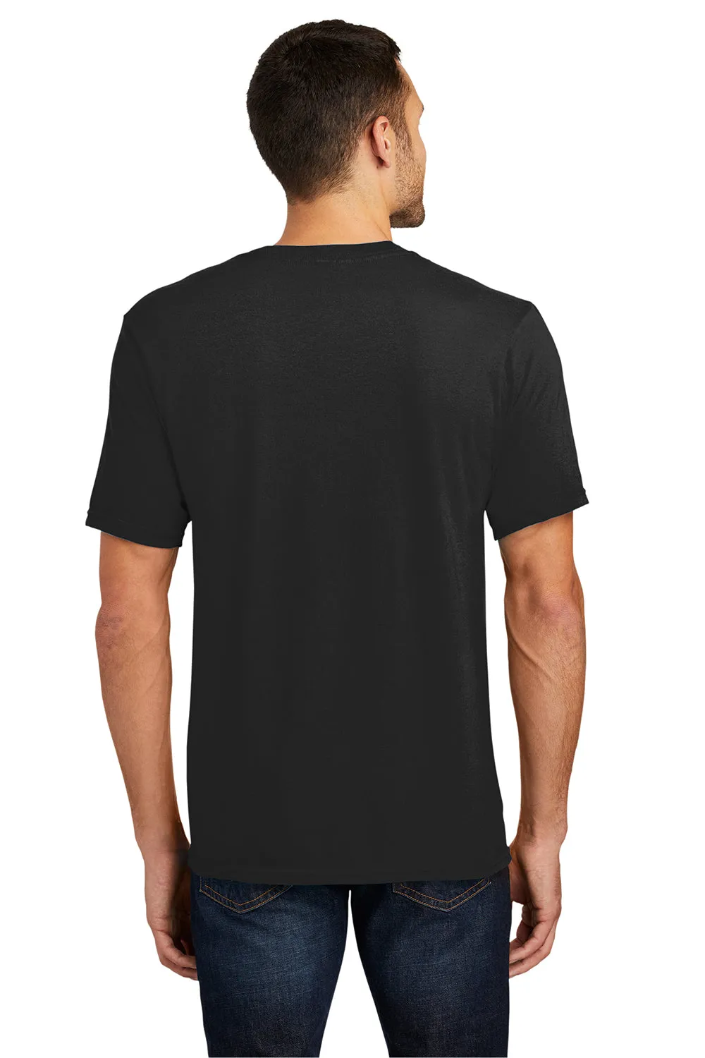 District Mens Very Important Short Sleeve V-Neck T-Shirt - Black