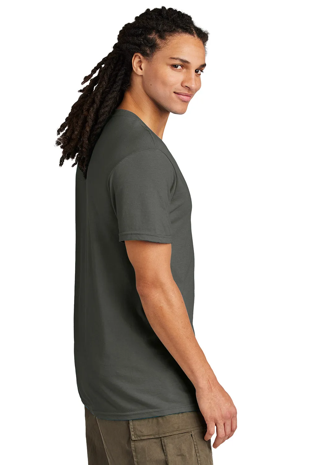District Mens Very Important Short Sleeve V-Neck T-Shirt - Deepest Grey