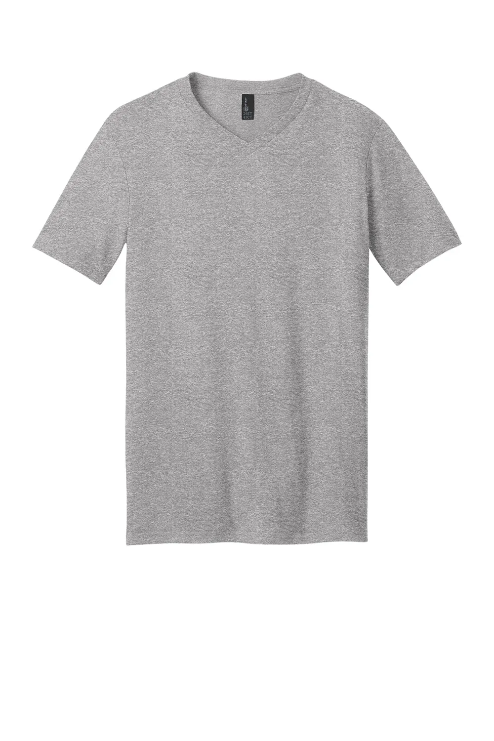 District Mens Very Important Short Sleeve V-Neck T-Shirt - Heather Light Grey