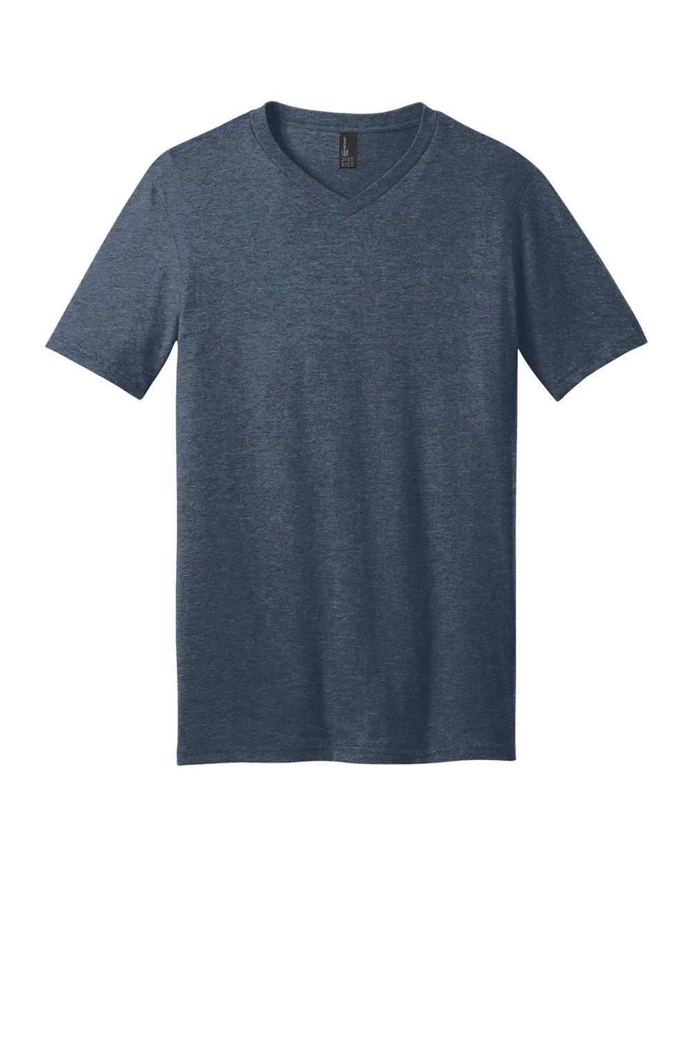 District Mens Very Important Short Sleeve V-Neck T-Shirt - Heather Navy Blue