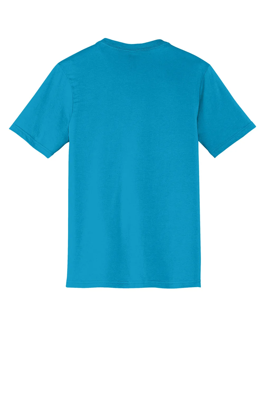 District Mens Very Important Short Sleeve V-Neck T-Shirt - Light Turquoise Blue - Closeout