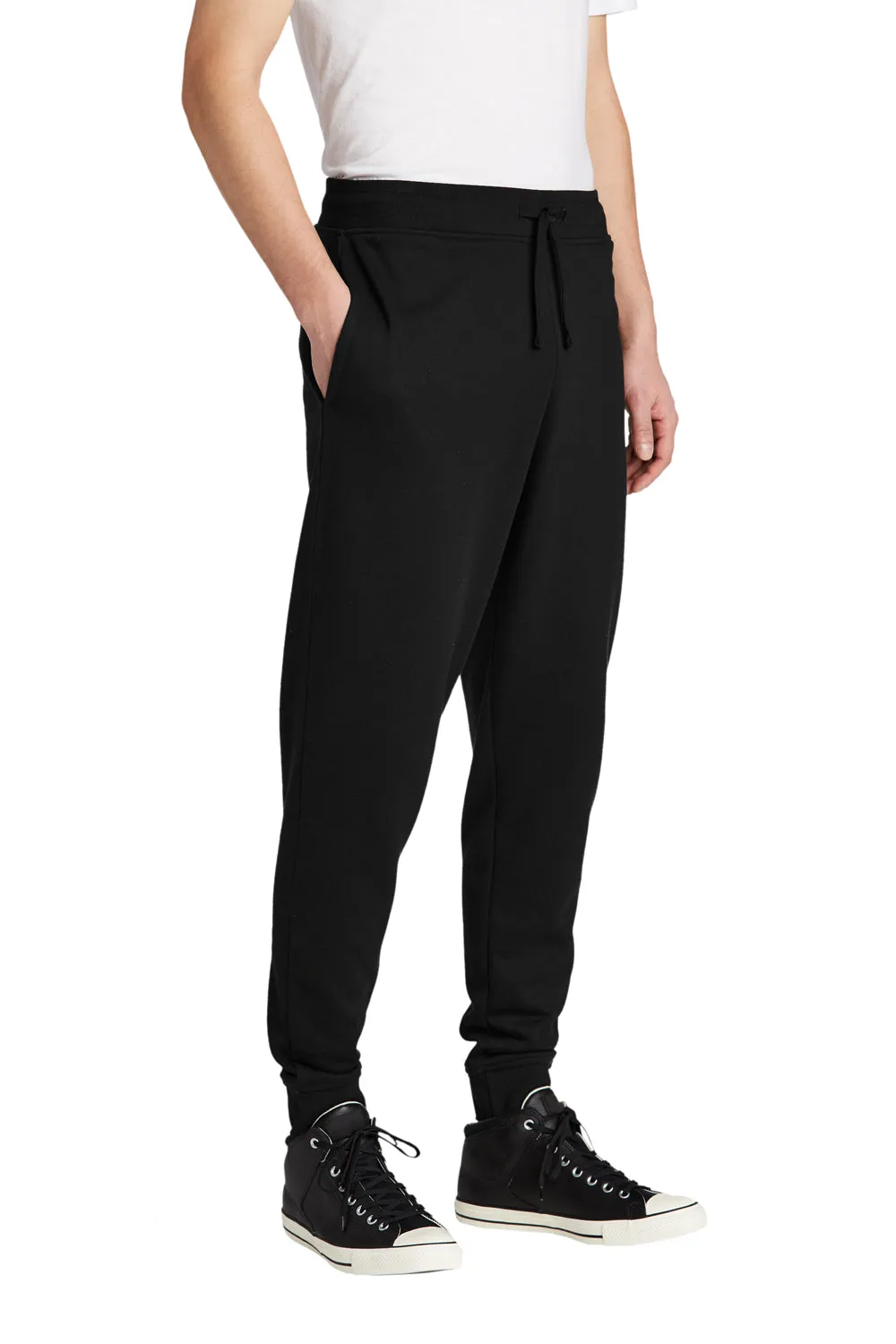 District Mens V.I.T. Fleece Jogger Sweatpants w/ Pockets - Black