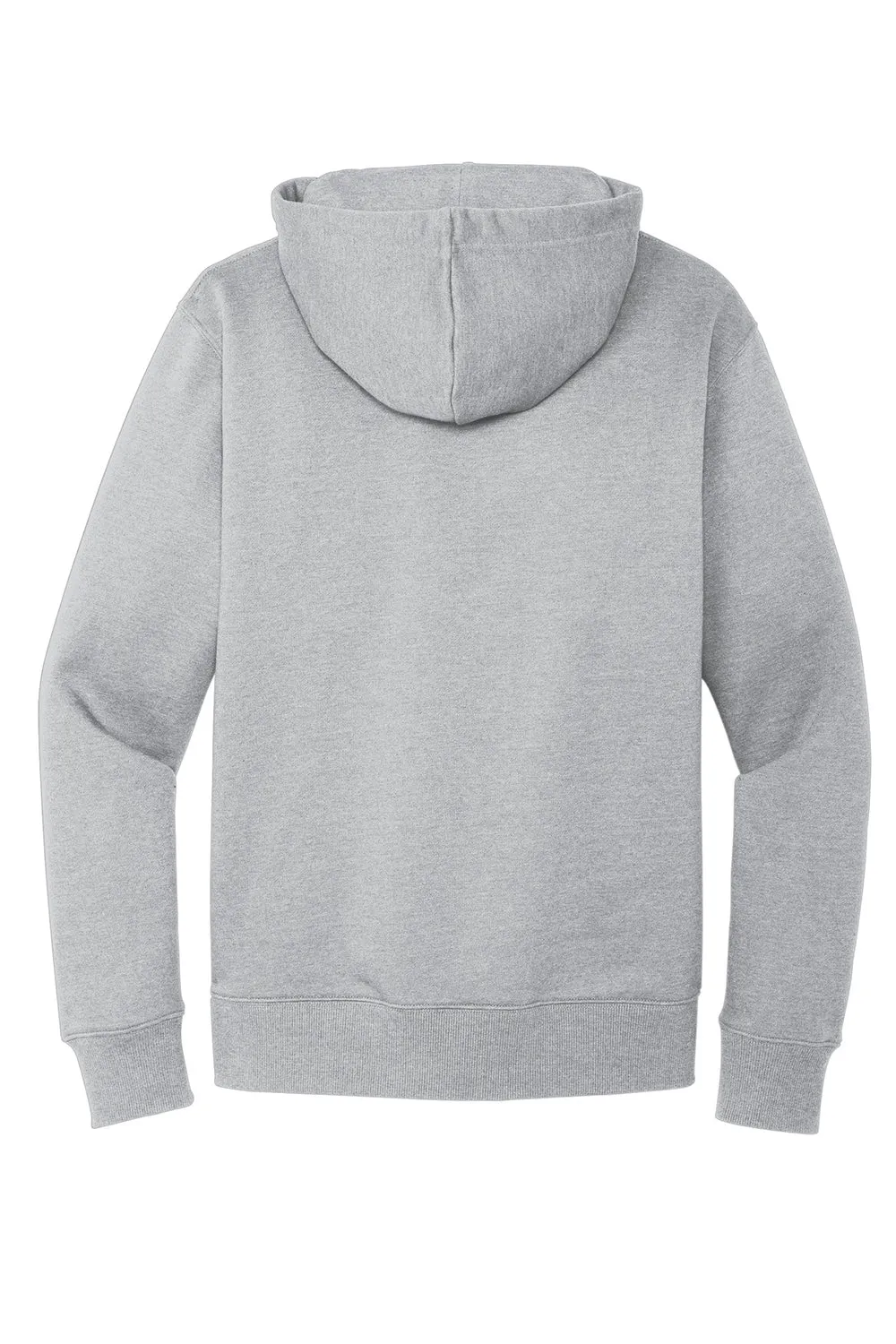 District Mens V.I.T. Heavyweight Fleece Hooded Sweatshirt Hoodie w/ Pouch Pocket - Heather Light Grey