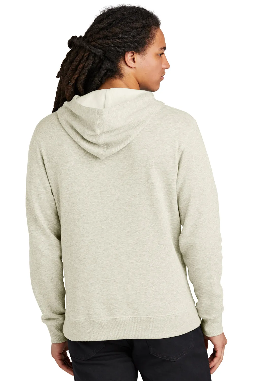 District Mens V.I.T. Heavyweight Fleece Hooded Sweatshirt Hoodie w/ Pouch Pocket - Heather Oatmeal