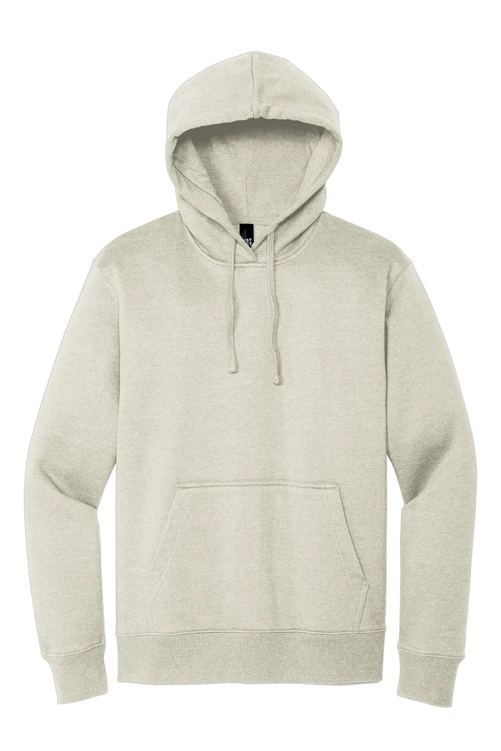 District Mens V.I.T. Heavyweight Fleece Hooded Sweatshirt Hoodie w/ Pouch Pocket - Heather Oatmeal
