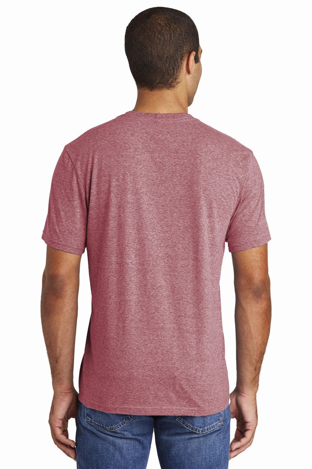 District Mens Astro Short Sleeve Crewneck T-Shirt - Maroon - Closeout