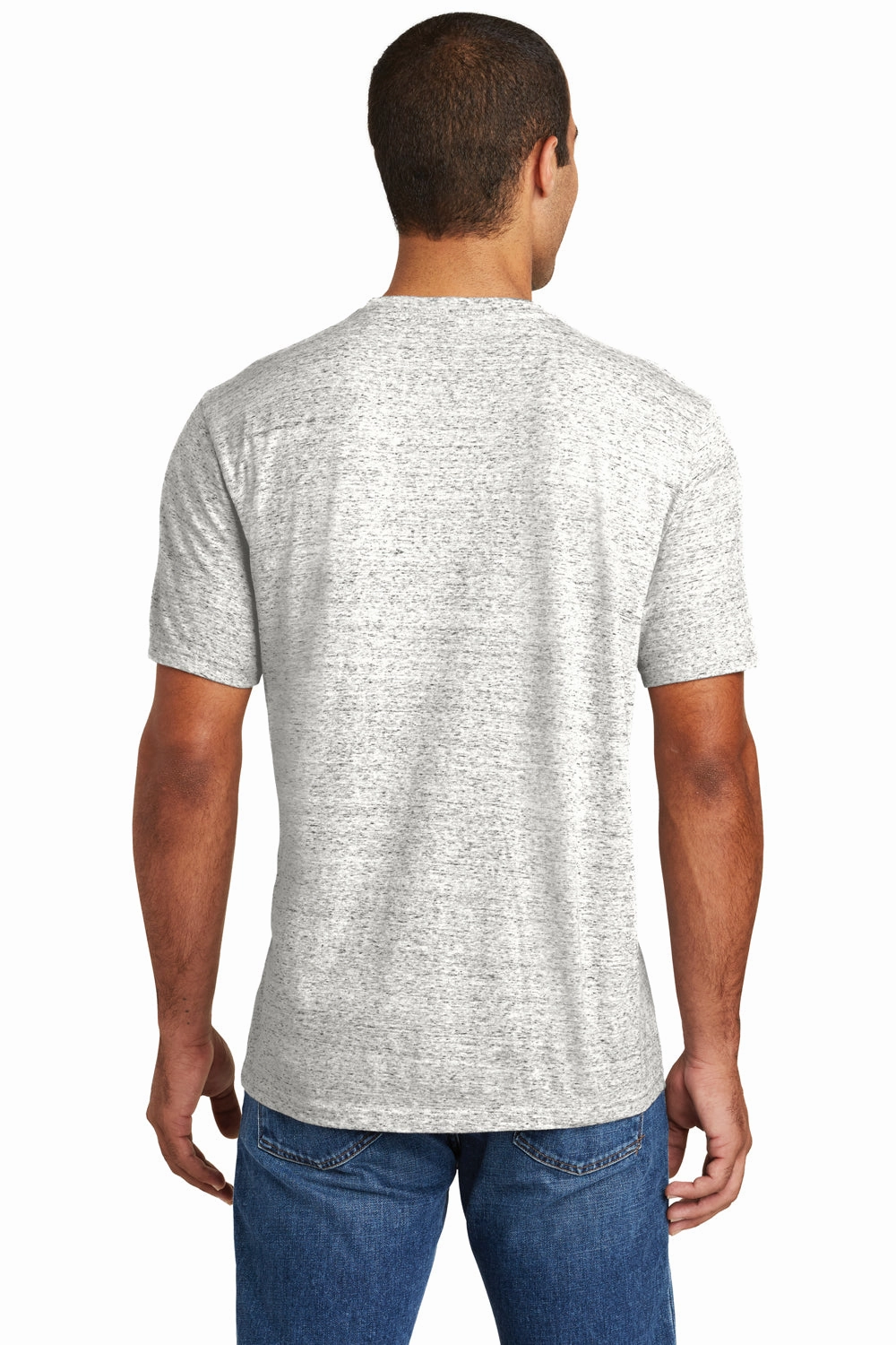 District Mens Cosmic Short Sleeve Crewneck T-Shirt - White/Black - Closeout