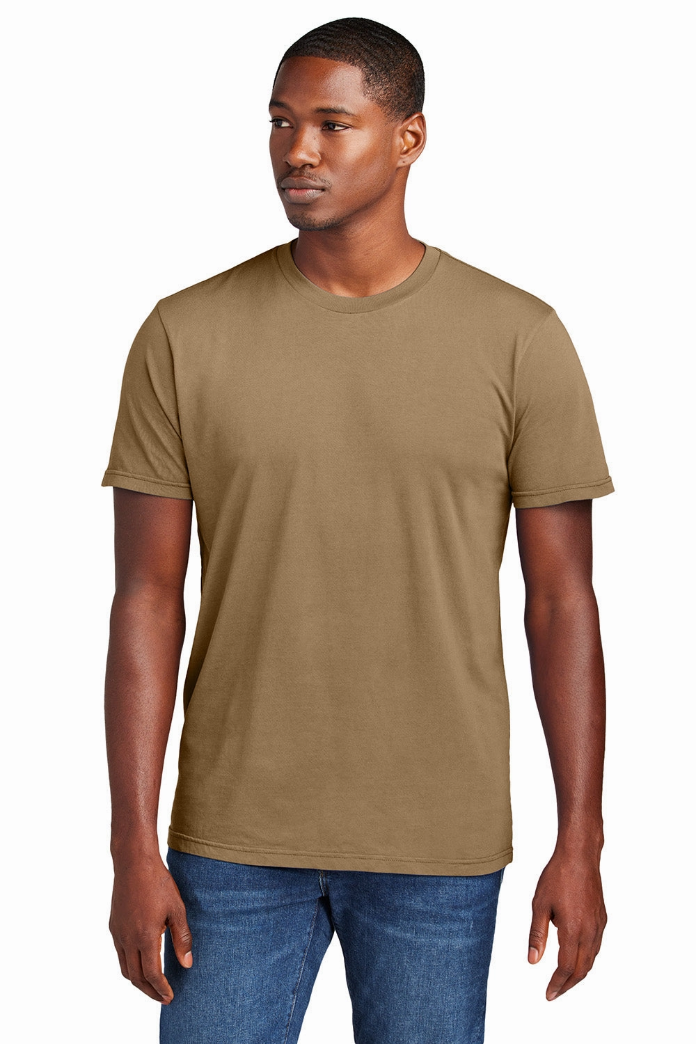 District Mens District Wash Short Sleeve Crewneck T-Shirt - Golden Spice