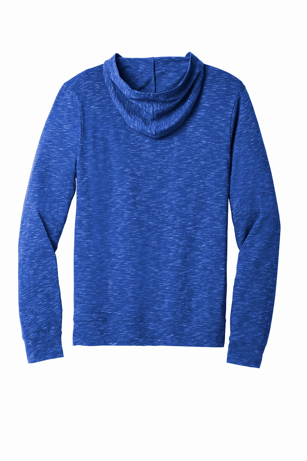 District Mens Medal Full Zip Hooded Sweatshirt Hoodie w/ Pockets - Deep Royal Blue