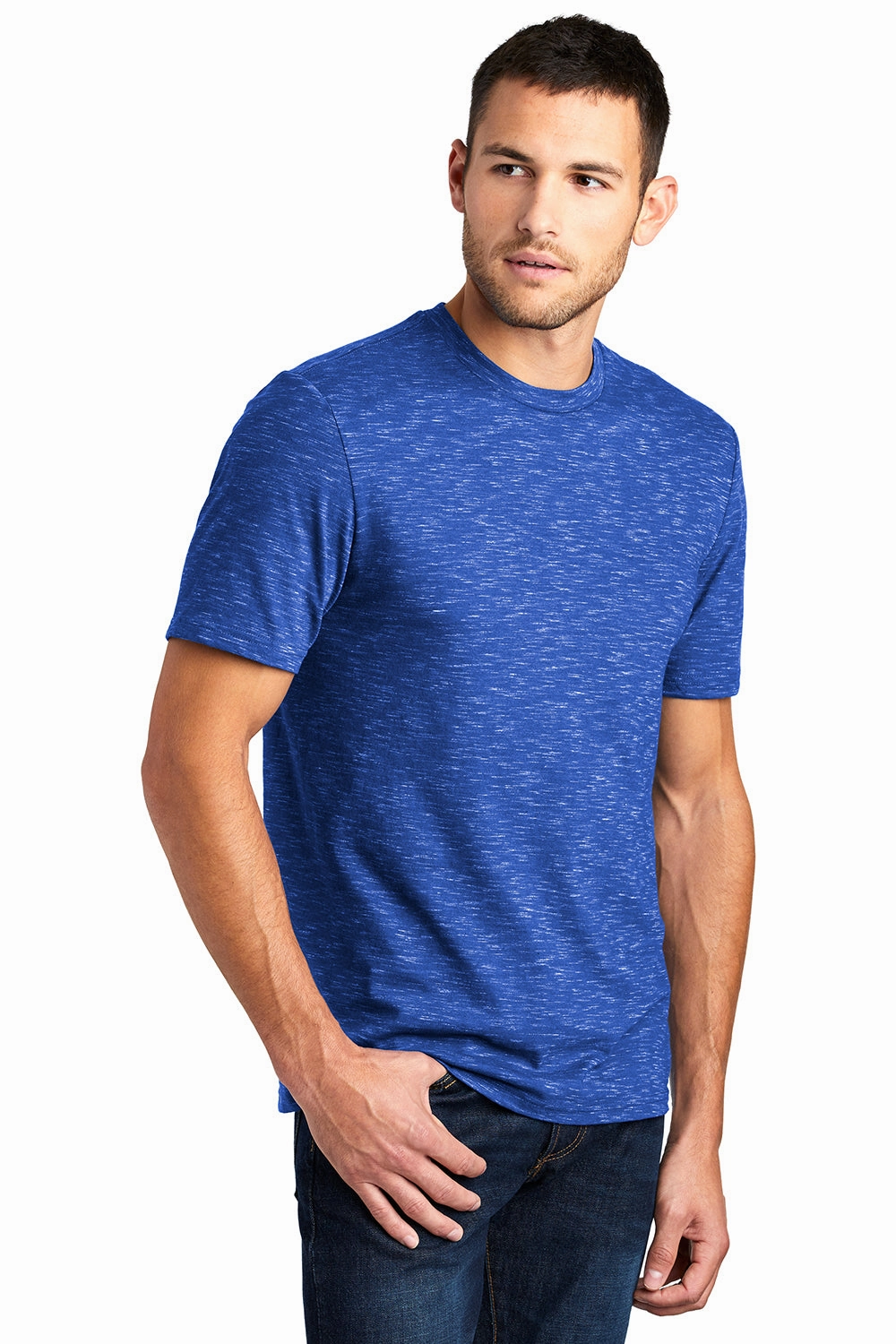 District Mens Medal Short Sleeve Crewneck T-Shirt - Deep Royal Blue