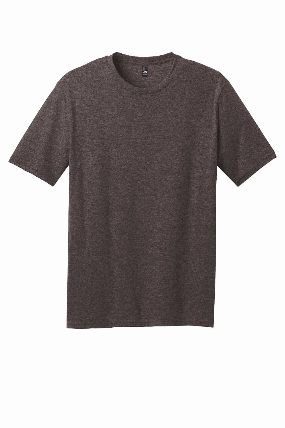 District Mens Perfect Blend Short Sleeve Crewneck T-Shirt - Heather Brown