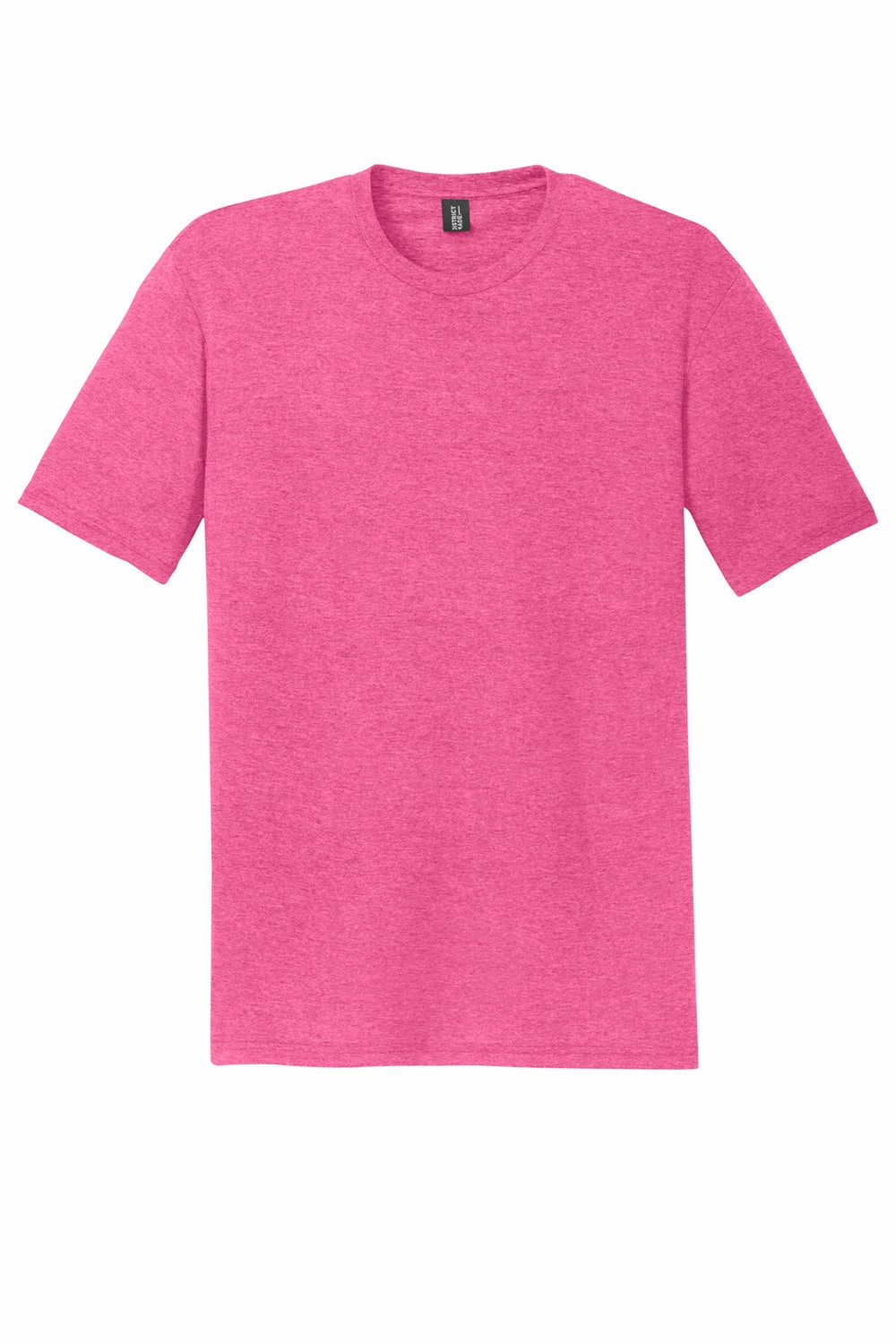 District Mens Perfect DTG Short Sleeve Crewneck T-Shirt - Fuchsia Pink Frost