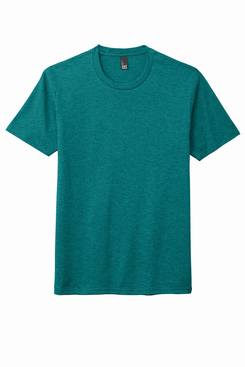 District Mens Perfect DTG Short Sleeve Crewneck T-Shirt - Heather Teal Green
