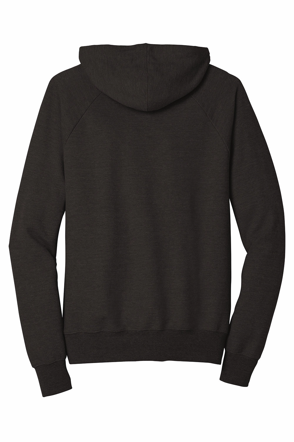 District Mens Perfect French Terry Hooded Sweatshirt Hoodie w/ Pouch Pocket - Black