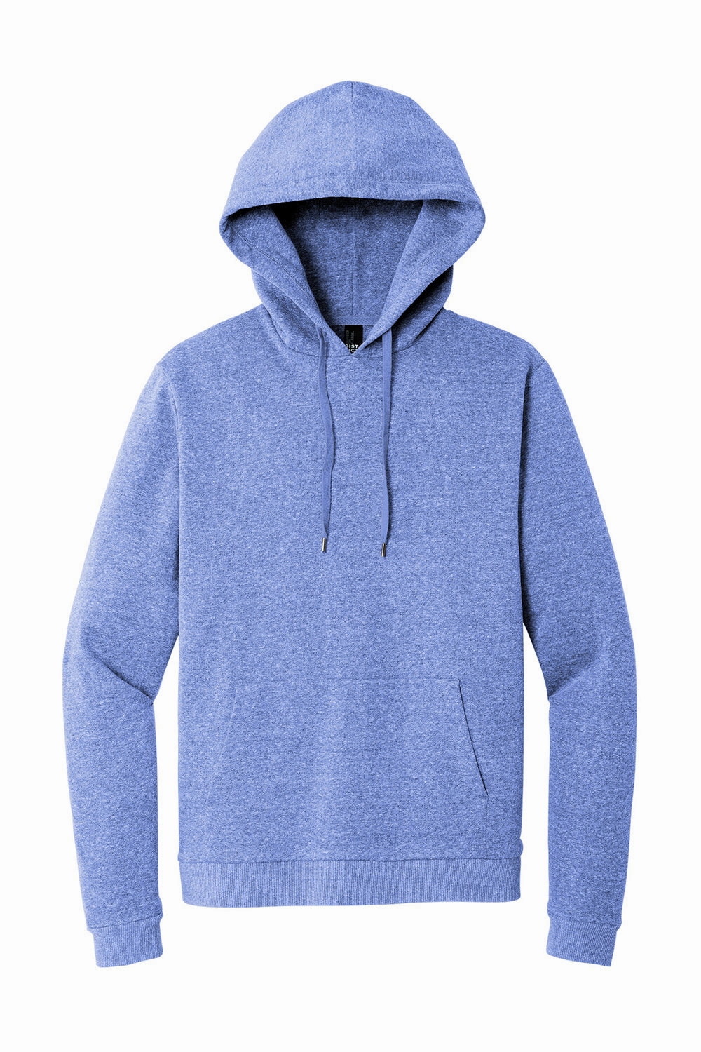 District Mens Perfect Tri Fleece Hooded Sweatshirt Hoodie w/ Pouch Pocket - Royal Blue Frost