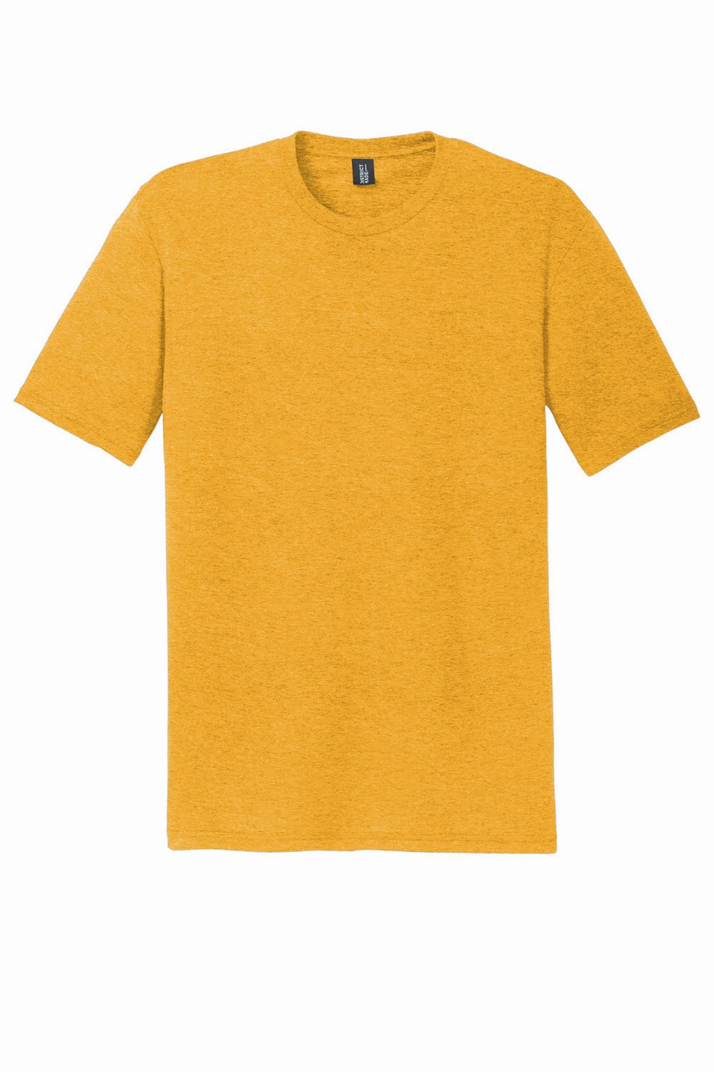 District Mens Perfect Tri Short Sleeve Crewneck T-Shirt - Heather Ochre Yellow