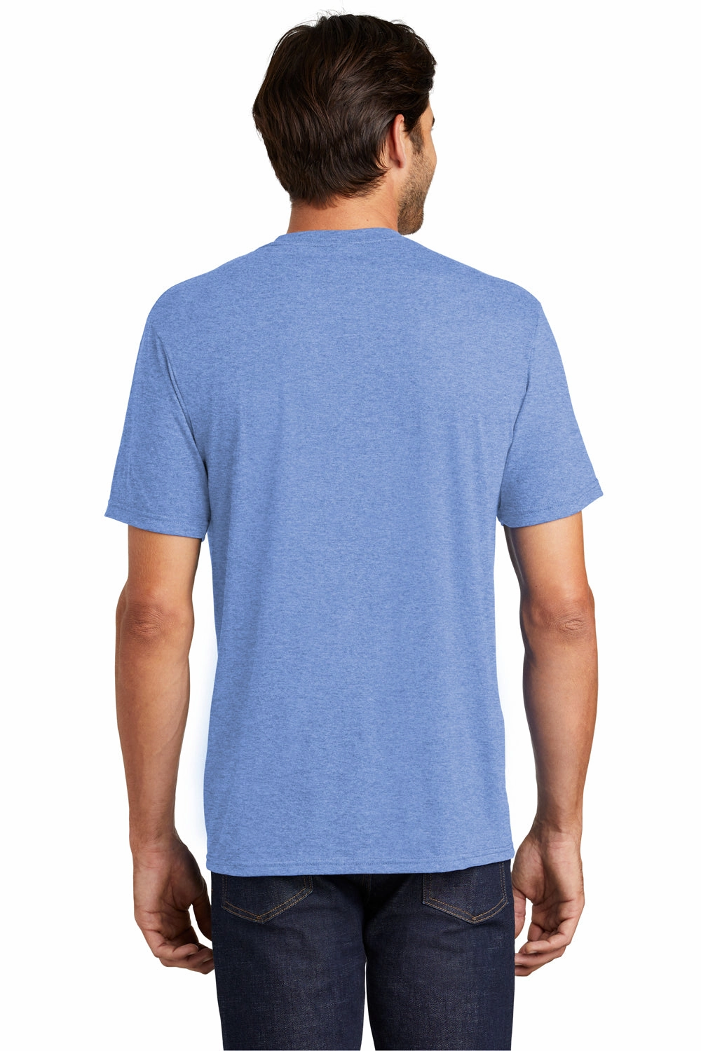 District Mens Perfect Tri Short Sleeve Crewneck T-Shirt - Maritime Blue Frost