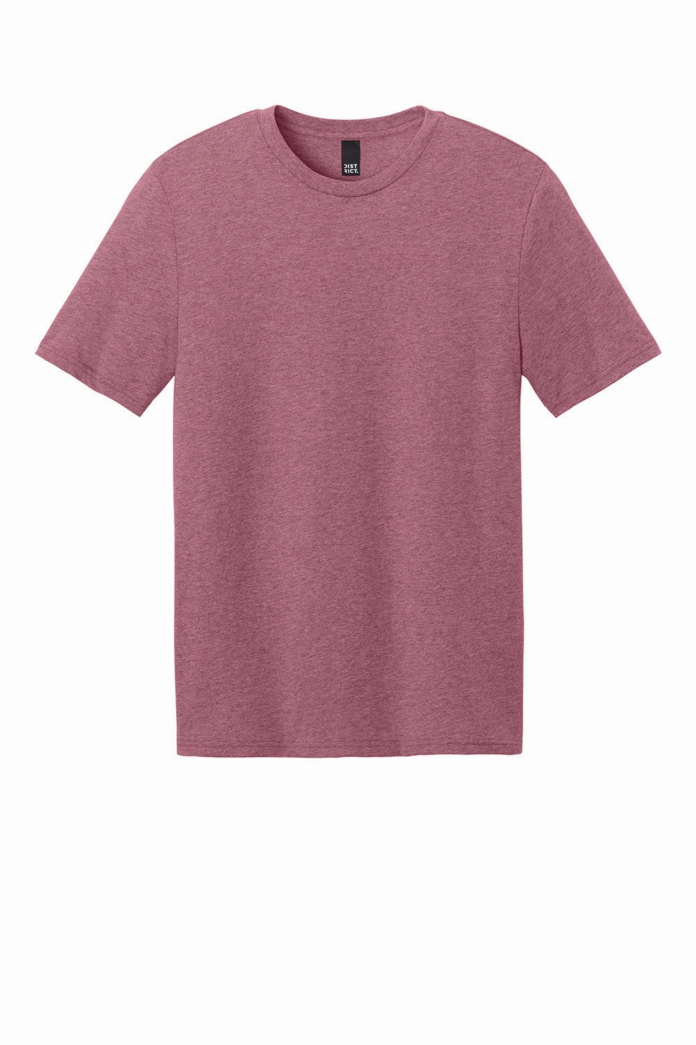 District Mens Perfect Weight CVC Short Sleeve Crewneck T-Shirt - Heather Orchid Haze Purple